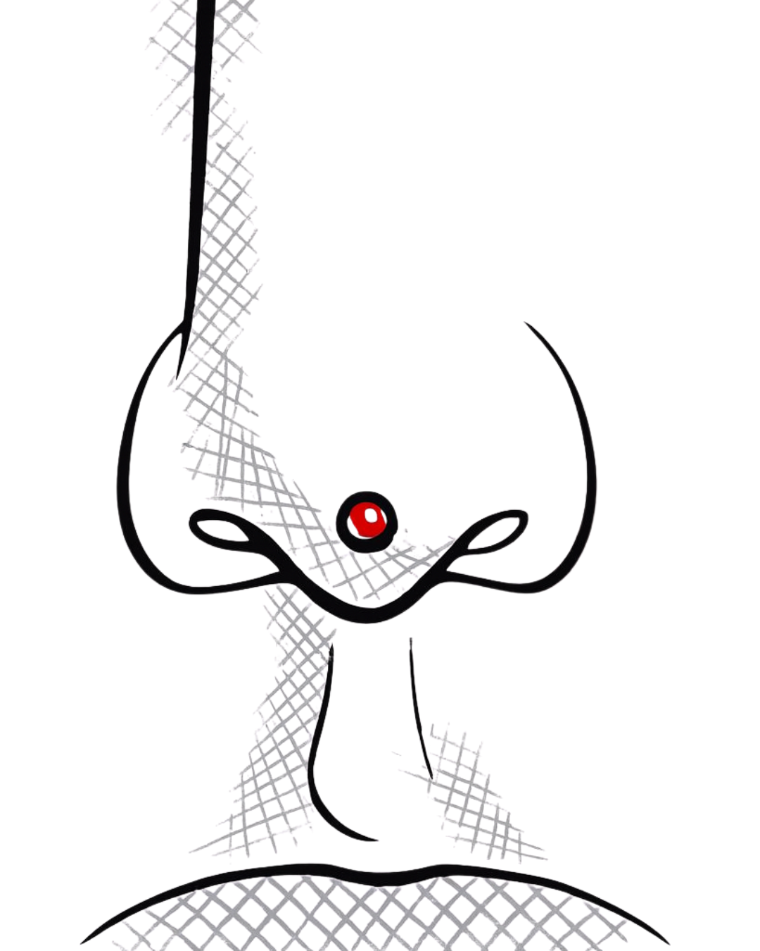 Nasenspitzen Piercing